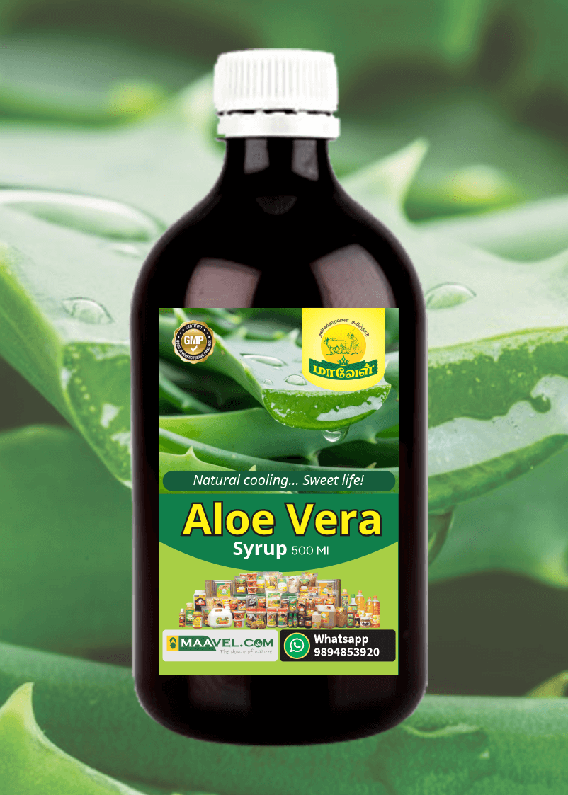 Maavel Aloe Vera Syrup (500ml) – 🌿 Natural Body Coolant & Digestive Tonic